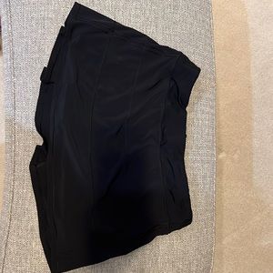 Lululemmon Pace Rival Black Tennis Skirt 14 Tall